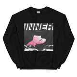 Aleksovana for Inner Ocean Crewneck (Black) - Inner Ocean Records