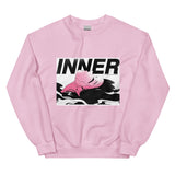 Aleksovana for Inner Ocean Crewneck (White) - Inner Ocean Records