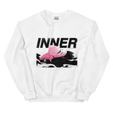 Aleksovana for Inner Ocean Crewneck (White) - Inner Ocean Records