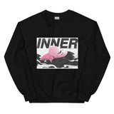 Aleksovana for Inner Ocean Crewneck (White) - Inner Ocean Records