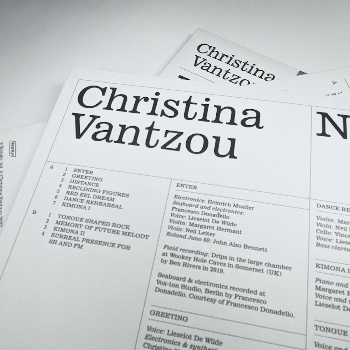 Christina Vantzou - No. 5 - Inner Ocean Records