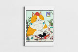 DJ MEW MEW ART PRINT - Inner Ocean Records