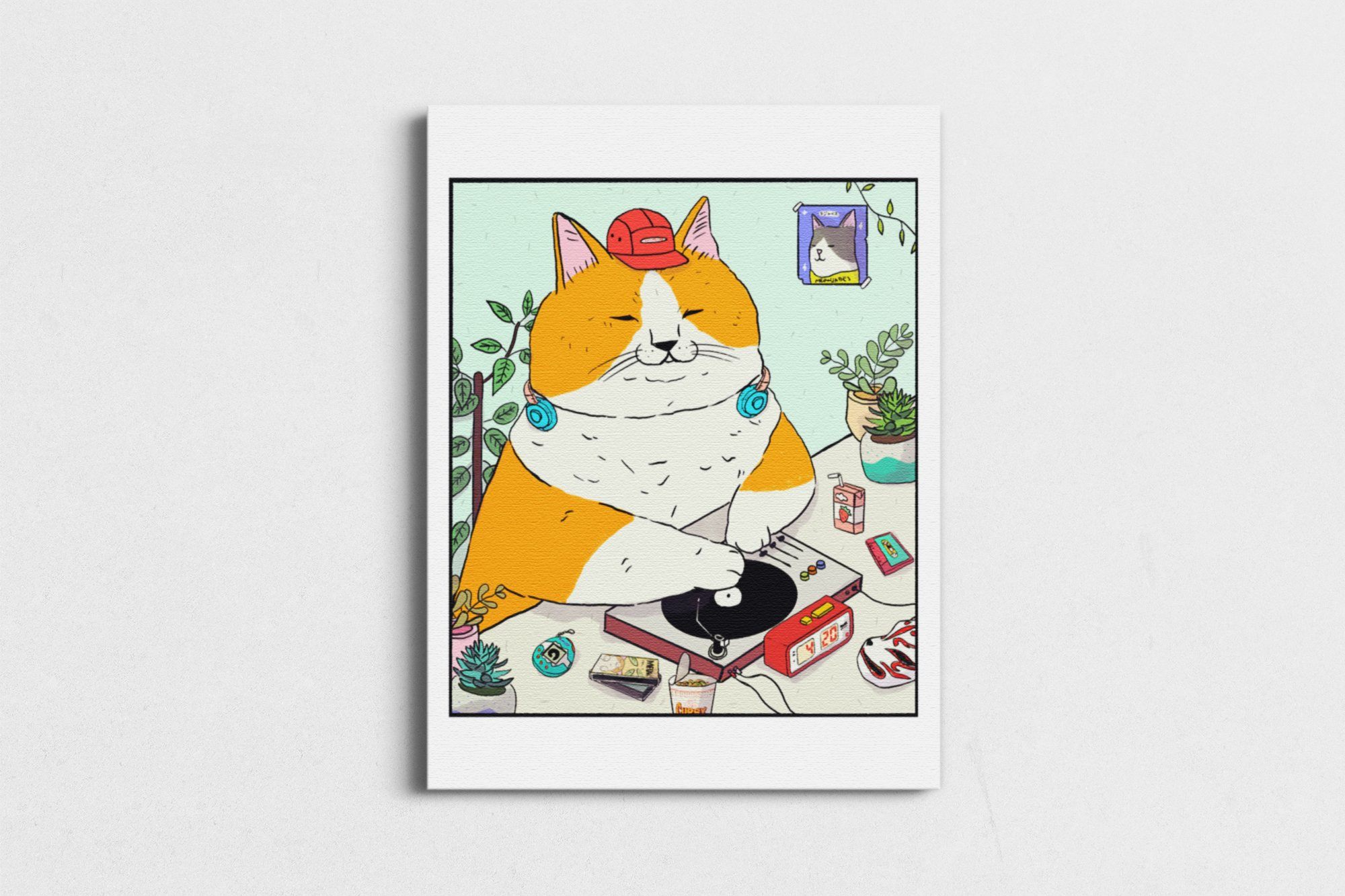 DJ MEW MEW ART PRINT - Inner Ocean Records