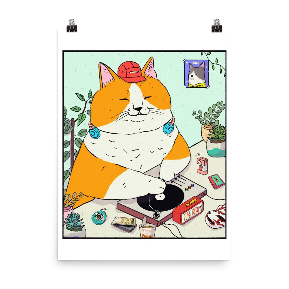 DJ MEW MEW ART PRINT – Inner Ocean Records
