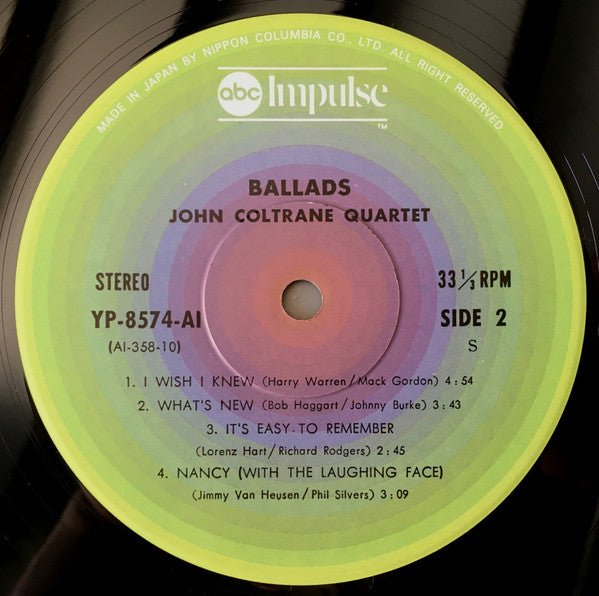 John Coltrane Quartet - Ballads (Japan Import) - Inner Ocean Records