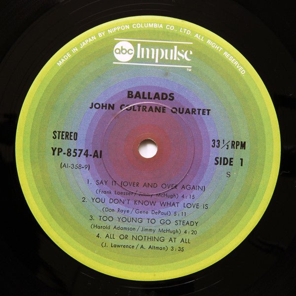 John Coltrane Quartet - Ballads (Japan Import) - Inner Ocean Records