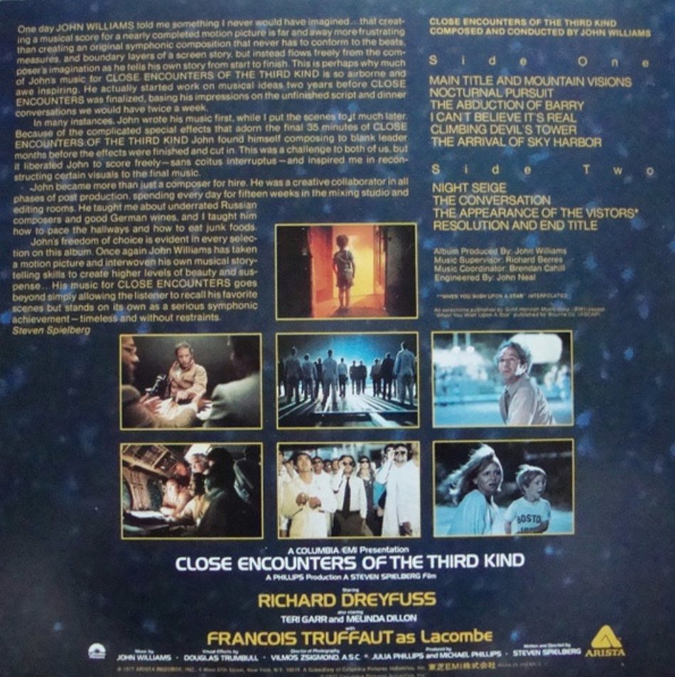 John Williams - Close Encounters Of The Third Kind: Soundtrack (Japan Import) - Inner Ocean Records