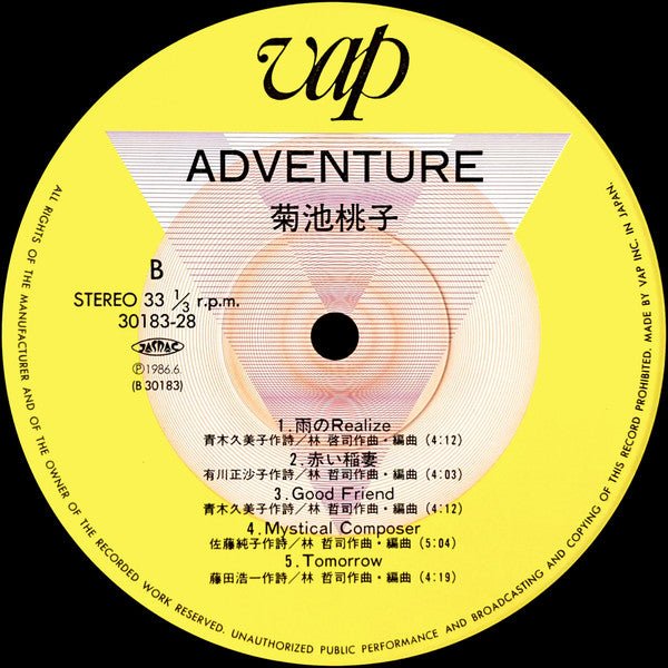 Momoko Kikuchi - Adventure (Japan Import) - Inner Ocean Records