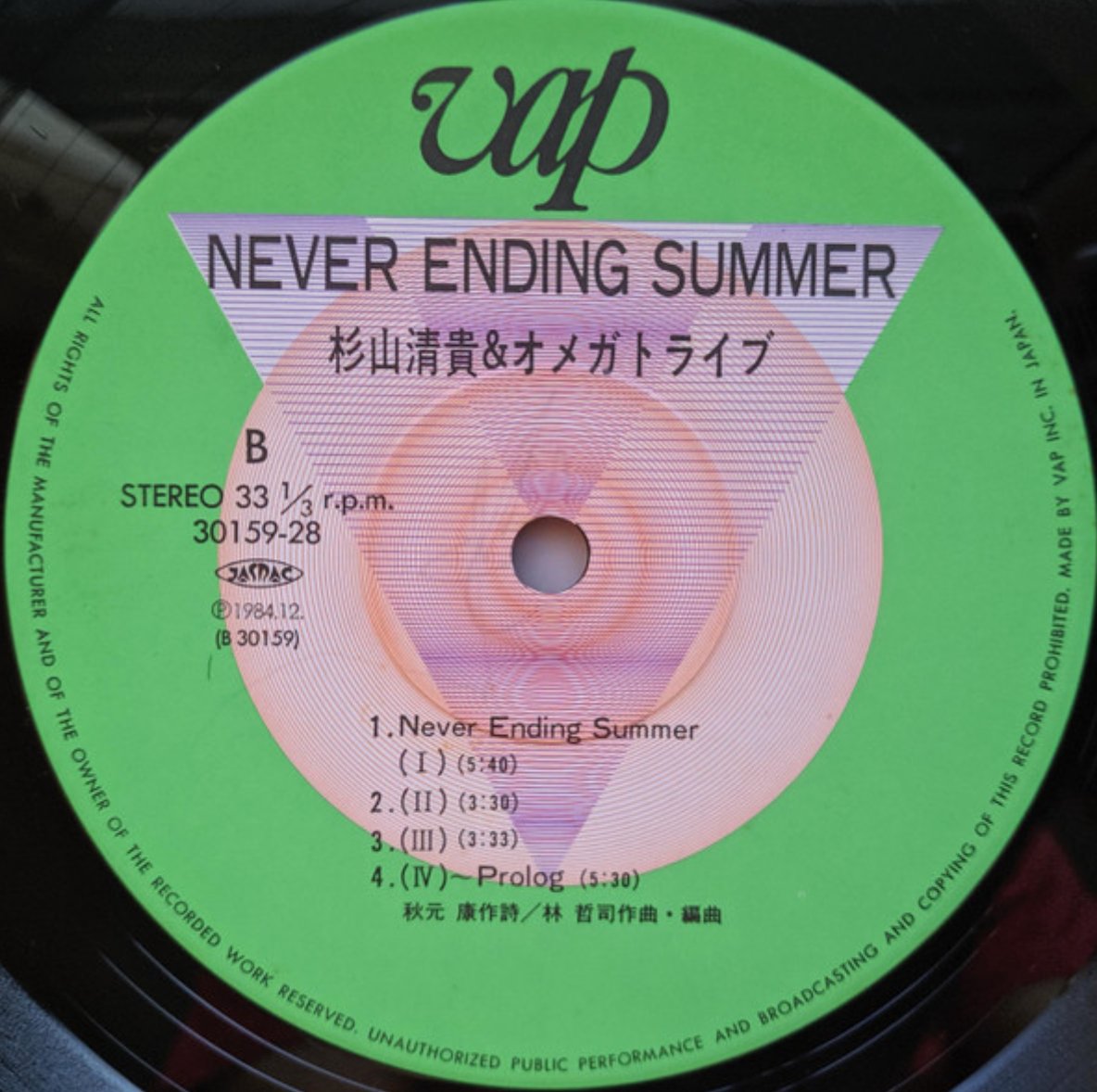 S. Kiyotaka & Omega Tribe - Never Ending Summer (Japan Import) - Inner Ocean Records