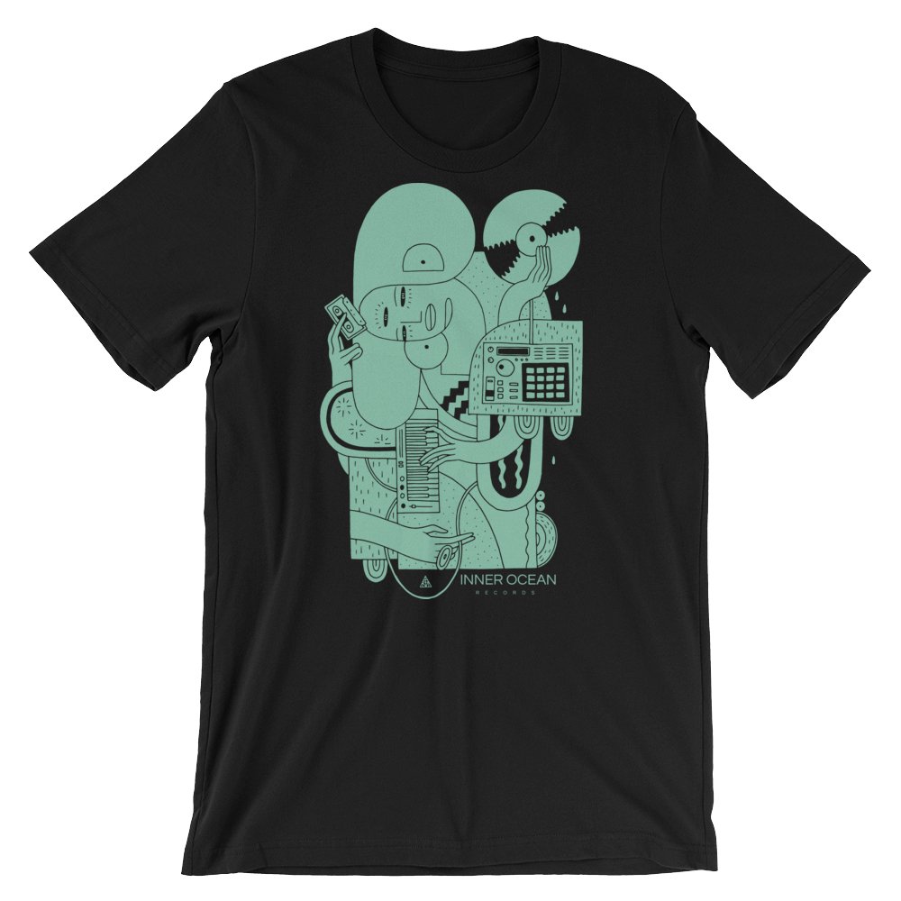 THE MUSIC TEE (GREEN) - Inner Ocean Records