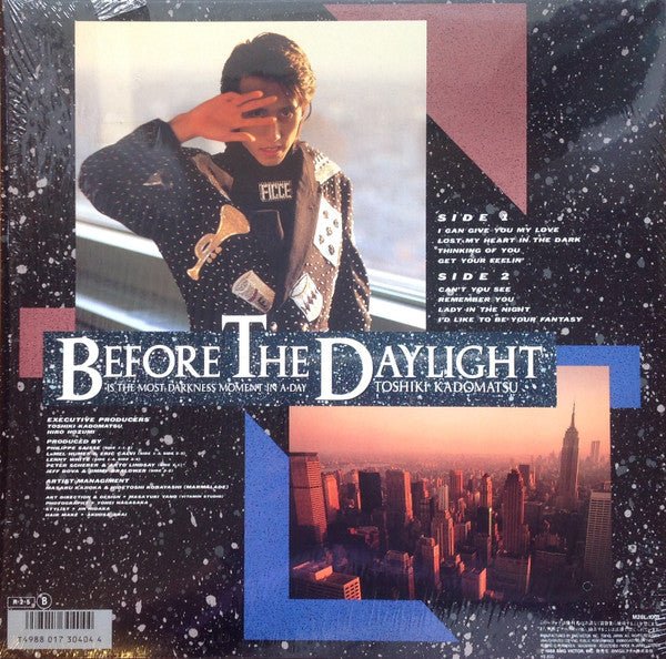 Toshiki Kadomatsu - Before The Daylight / Is The Most Darkness Moment In A Day(Japan Import) - Inner Ocean Records