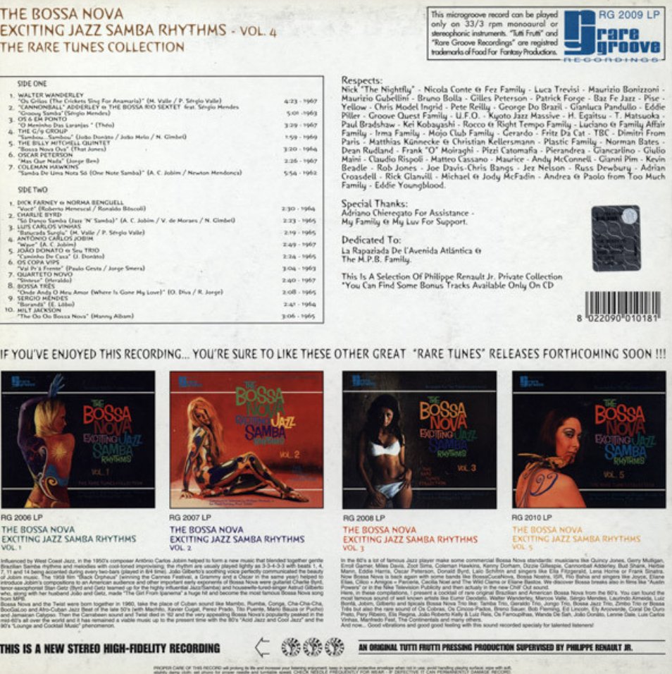 Various - The Bossa Nova Exciting Jazz Samba Rhythms Vol. 4 - Inner Ocean Records