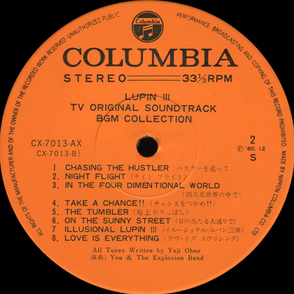 Yuji Ohno, You & Explosion Band - Lupin The 3rd: TV Original